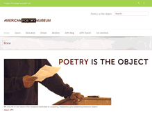 Tablet Screenshot of americanpoetrymuseum.org